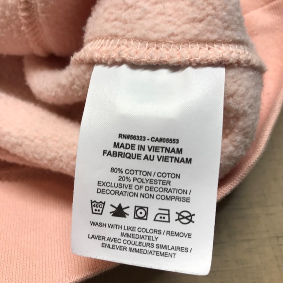 Nike Sweatshirt Mens Size M Orange Crew Neck Sportswear Club Fleece Gym Peach - Picture 6 of 10